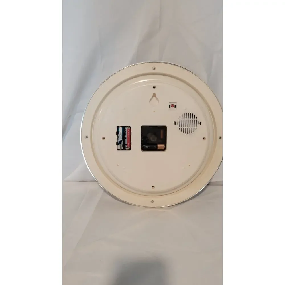 Harley-Davidson Wall Clock Motorcycle Models Works Sound Missing Battery Cover